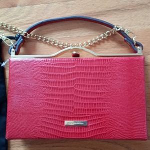 New!!!Bcbgmaxazria  Leather crossbody or clutch